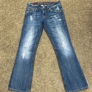 Men’s sz 34 x 33 long Rock Revival Mick boot jean